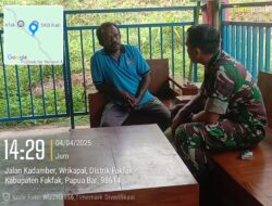 Cegah Provokasj, Korem 182/JO Gencar Sosialisasikan UU TNI Kepada Tokoh Masyarakat Fakfak, Papua Barat