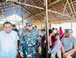 Ciptakan Kondisi Kondusif Pasca Bentrokan, Dandim 1502/Masohi Tinjau Lokasi Kejadian