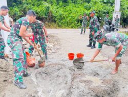 Masuk Tahap Pengecoran Pandasi, Pembangun Pos Pengamanan Terus di Kerjakan