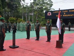 Laporan Korps Kenaikan Pangkat Perwira dan Pelantikan Kenaikan Pangkat Bintara/Tamtama Periode 1 April 2025 Korem 181/PVT