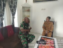 Pasi Ter Korem 182/JO Anjangsana Dengan Tokoh Adat di Fakfak