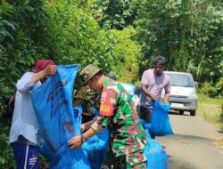 Babinsa Pattongko dari Pos Ramil 05/Tellulimpoe Kodim 1424/Sinjai Dampingi Bulog Sunjai Serap Gabah Petani