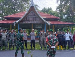 Kodim 0308/Pariaman Melaksanakan Apel Gabungan Karya Bakti Kampung Pancasila Dengan Masyaraka