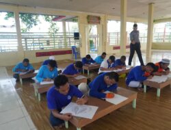 Warga Binaan Lapas Banjarbaru Asah Bakat dan Kreativitas Lewat Lomba Melukis HBP Ke-61