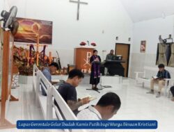 Lapas Gorontalo Gelar Ibadah Kamis Putih bagi Warga Binaan Kristian