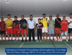Kehangatan Atmosfer Pertandingan Bulutangkis dan Tenis Meja Warnai Pekan Olahraga HBP Ke-61 di Lapas Kelas IIA Gorontalo