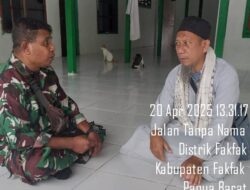 Lettu Inf Samuel Anjangsana Dengan Tokoh Agama Ustad Ali Ramli