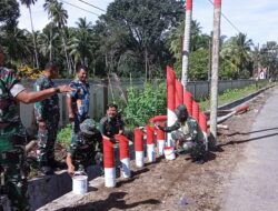 Babinsa Koramil 01/Pariaman Melaksanakan Goro lanjutan di Kampung Pancasila Bersama Masyarakat Desa Marunggi