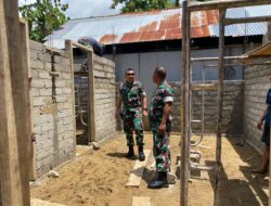 Pra TMMD Ke-124 TA. 2025 Kodim 1314/Gorut: Pembangunan Rumah Layak Huni Capai Progres 30%