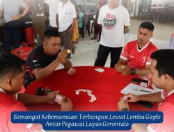Semangat Kebersamaan Terbangun Lewat Lomba Gaple Antar Pegawai Lapas Gorontalo