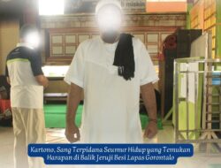Perjalanan Spiritual Mencari Tuhan di Balik Jeruji Besi Lapas Gorontalo, Kisah Kartono Terpidana Seumur Hidup