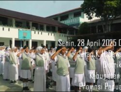 Tanamkan Sikap Nasionalisme Siswa, Pasi Teritorial Korem 182/JO Pimpin Upacara SMA N. 1 Fakfak