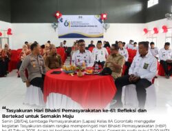 Tasyakuran Hari Bhakti Pemasyarakatan Ke-61: Lapas Gorontalo Jadikan Sebuah Refleksi Menuju Aksi Nyata