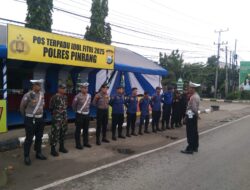 Sinergitas TNI-Polri Bersama Instansi Terkait Di Pos PAM Hari Raya Idul Fitri 1446 H