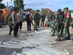Miras Jenis Sopi 215 Liter Berhasil Di Sita Personel Koramil Banda Saat Razia Miras Bersama Polsek Banda, Di Kapal Sabuk Nusantara 106.