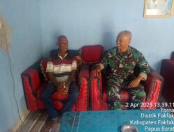 Pasi Bin Puanter Korem 182/JO Anjangsana Ke Tokoh Pemuda Fakfak