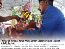 Cinta Tak Terbatas Jeruji: Warga Binaan Lapas Gorontalo Menikah di Balik Tembok