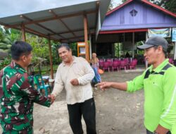 Melalui Komsos, Babinsa Teluk Dalam Himbau Nelayan Waspadai Cuaca Buruk