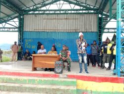 DANRAMIL 1703-01/ENAROTALI HADIRI PEMBUKAAN TURNAMEN BOLA VOLI ANTAR DISTRIK SEKABUPATEN PANIAI DALAM RANGKA HUT RI KE-80 TAHUN 2025