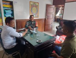 Jaga Hubungan Baik, Babinsa Koramil 03/Sungai Sariak Komsos Di Kantor Nagari Balah Aie Utara