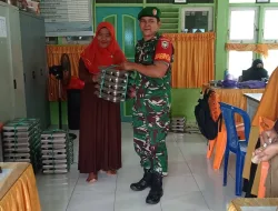 *Babinsa Koramil 01/Simeulue Timur Melaksanakan Kegiatan pendampingan Makan Bergizi Gratis (MBG)