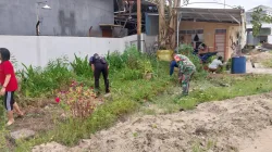 Wujudkan Lingkungan Yang Bersih,Babinsa Kodim 0907/Trk Dan Warga Aktif Kerja Bakti Pembersihan Wilayah