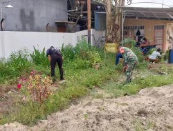 Wujudkan Lingkungan Yang Bersih,Babinsa Kodim 0907/Trk Dan Warga Aktif Kerja Bakti Pembersihan Wilayah