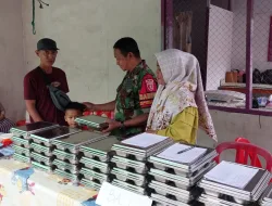 Babinsa Kodim 0907/Tarakan Kawal Program MBG Untuk Posyandu Diwilayah