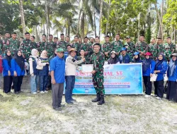 Koramil 02/Simteng Dampingi Bakti Sosial SDM Kesehatan Penugasan Khusus Nusantara Sehat di Kabupaten Simeulue