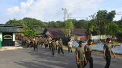 Danrem 181/PVT Pimpin Olahraga Bersama, Jaga Kebugaran Prajurit