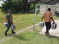 Babinsa Koramil 04/Salang Melaksanakan Kegiatan pendampingan Makan Bergizi Gratis (MBG)