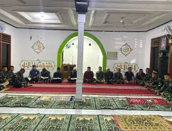 1Sebagai Hamba Tuhan Yang Maha Esa, Prajurit Denma Brigif TP 31/PS Laksanakan Pembinaan Mental Rohani Setiap Malam Jumat