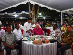 DANDIM 1707/MERAUKE HADIRI PERAYAAN HUT KE-77 USKUP AGUNG MERAUKE YANG BERLANGSUNG KHIDMAT