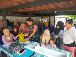Cegah Stunting, Babinsa Koramil 1404-04/Paleteang Dampingi Pelaksanaan Posyandu