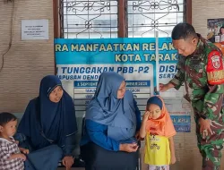 Cegah Stunting Sejak Dini, Babinsa Koramil 0907/03 Tarbar Dampingi Pemeriksaan Balita dan Ibu Hamil
