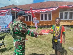 Pos Jila Satgas Yonif 133/YS Gelar Komsos Kreatif dan Bagikan Kue, Pererat Kemanunggalan TNI – Rakyat