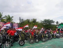 SEMARAK HUT KE-81 KEMERDEKAAN RI, KOREM 181/PVT GELAR PAWAI DAN PENGIBARAN 1000 BENDERA MERAH PUTIH