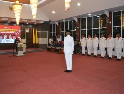 Dandim 1405/Parepare Hadiri Pengukuhan Paskibraka Kabupaten Barru Jelang HUT Ke-81 RI