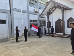 Lapas Kelas III Wonreli Gelar Upacara HUT ke-81 Kemerdekaan RI, Teguhkan Semangat Pengabdian dan Pembinaan