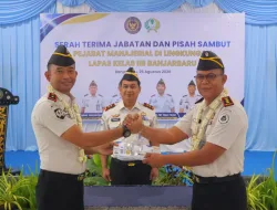 Irwanto Resmi Pimpin Lapas Banjarbaru, Siap Lanjutkan Program Pembinaan dan Layanan