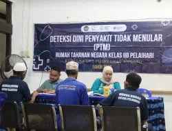 Rutan Pelaihari Gelar Posbindu PTM, 30 Warga Binaan Jalani Skrining Kesehatan