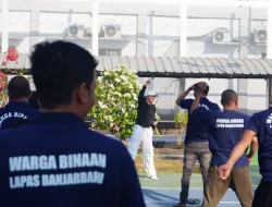 Senam Prolanis dan Penyuluhan PHBS, Lapas Banjarbaru Perkuat Kesadaran Kesehatan Warga Binaan