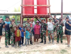 ATASI KRISIS AIR BERSIH, KORAMIL 1703-01/ENAROTALI DAN PEMDA PANIAI SEDIAKAN PROFIL TANK DI 6 KAMPUNG