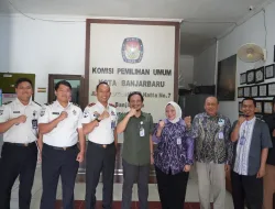 Kunjungi KPU Banjarbaru, Kalapas Banjarbaru Perkuat Sinergi Pemutakhiran Data Pemilih Berkelanjutan