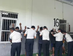 Perkuat Zero Halinar, Lapas Banjarbaru Gelar Razia Rutin Kamar Hunian Warga Binaan