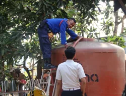 Sinergi Damkar dan Rutan Pelaihari, Wujud Kepedulian Penuhi Kebutuhan Air Bersih