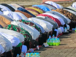 DANDIM 0907/TARAKAN HADIRI SHOLAT ISTISQA, BERSAMA FORKOPIMDA MOHON TURUNNYA HUJAN