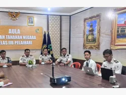 Rutan Pelaihari Ikuti Pengarahan Persiapan Rakor Kemenimipas dan Sosialisasi Kehumasan