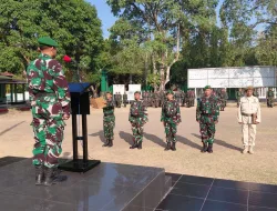 Pasiter Kodim 1405/Parepare Pimpin Upacara 17, Wujudkan Cinta Tanah Air