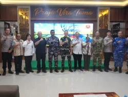 DANREM 181/PVT TERIMA KUNJUNGAN KERJA TIM SATGAS TERPADU PORT VISIT 2026 DI MAKOREM 181/PVT